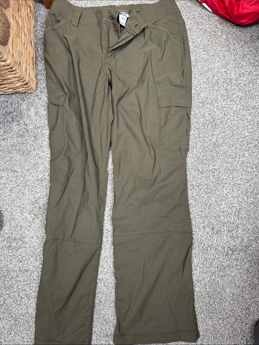 Duluth Womens Olive Green Cargo Pants